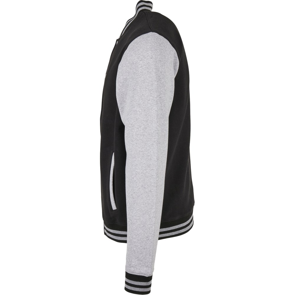 Urban Classics - Basic College Jacke - Schwarz/Grau